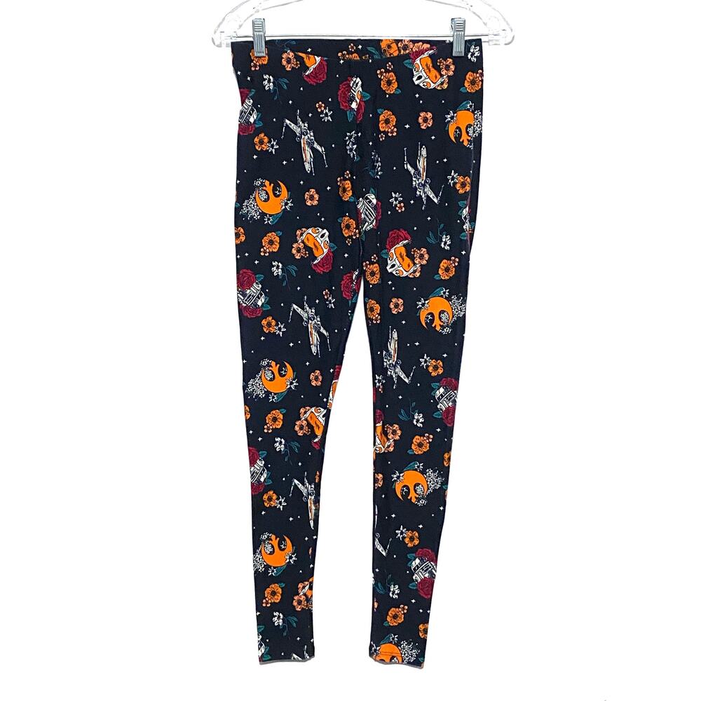 Her Universe Star Wars Tattoo Leggings 00 Stretch USA Space Floral Athleisure